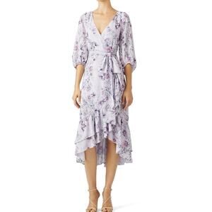 PROSE & POETRY Christina Faux Wrap Dress, Size S or M, MSRP $525 Rent the Runway